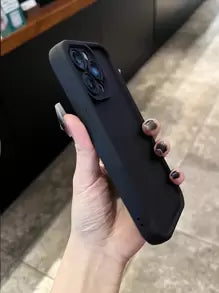 15 Pro Silver Black Modern Chunky Trendy Case